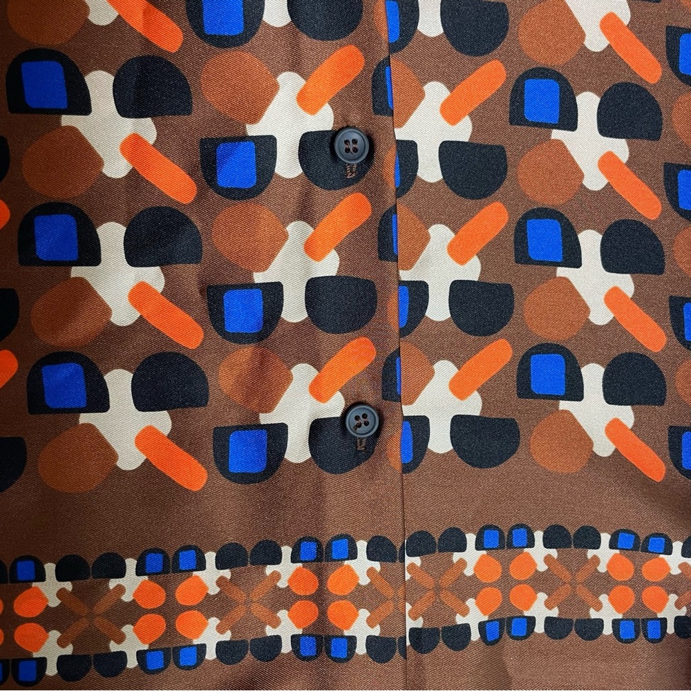 Zara Multicolor Geometric Blouse - Picture 6 of 13